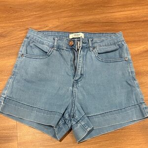 Forever 21 Light Blue Jean Shorts